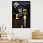 American Gothic Halloween Poster (Keuken)