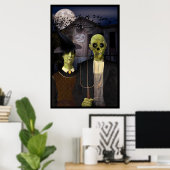 American Gothic Halloween Poster (Thuiskantoor)