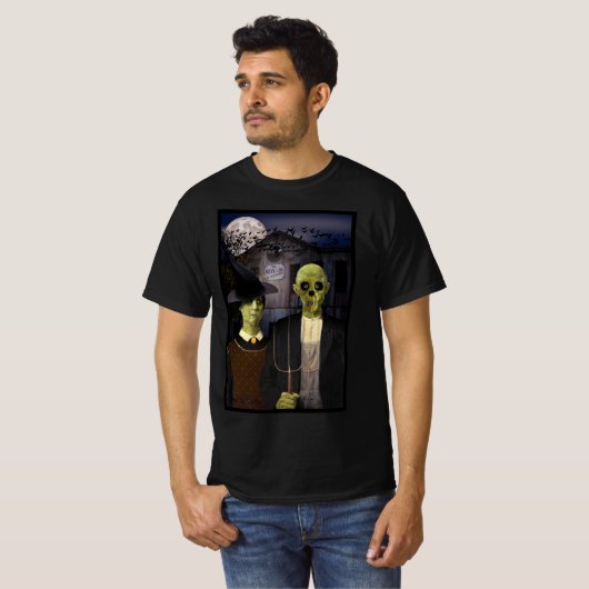 American Gothic Halloween T-shirt (Voorkant volledig)
