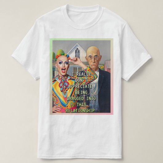 AMERICAN GOTHIC HERBEVEST T-SHIRT (Design voorkant)