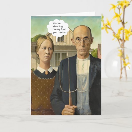 American Gothic  Kaart (Gele Bloem)