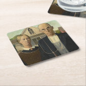 American Gothic Kartonnen Onderzetters (Schuin)