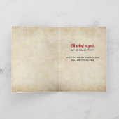 American Gothic Kerstmis Laat de goede tijden roll Feestdagen Kaart (Binnen)