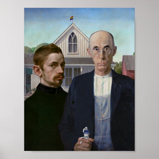 American Gothic met de Pride Poster (Voorkant)