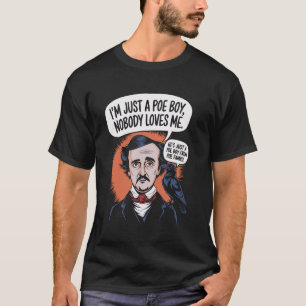 American Gothic Poe Boy voor boekenwurm of auteur T-shirt
