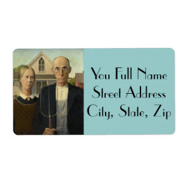 American Gothic Schilderij Etiket