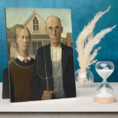 American Gothic-schilderij Fotoplaat (Zijkant)