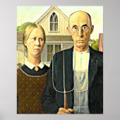 American Gothic, schilderij, Poster (Voorkant)