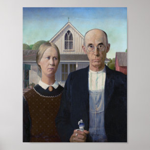 American Gothic - tube tandpasta knijpen Poster