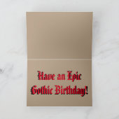 "American Gothic" Verjaardag Kaart w / Funny Basse (Binnen)