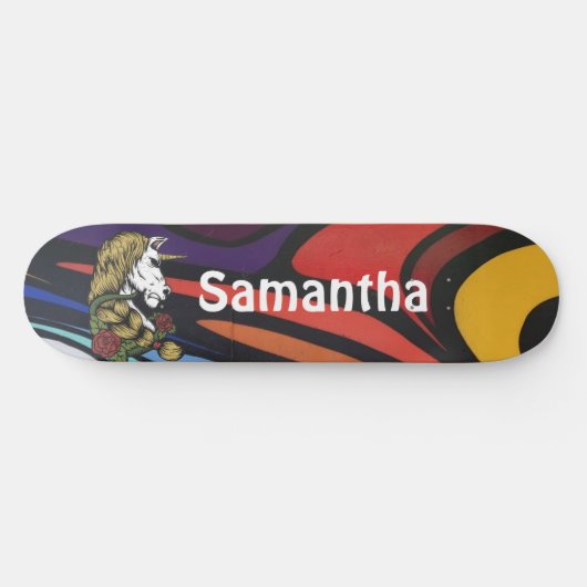 AMERICAN GRAFFIT - Aangepast Unicorn skateboard (Horizontaal)