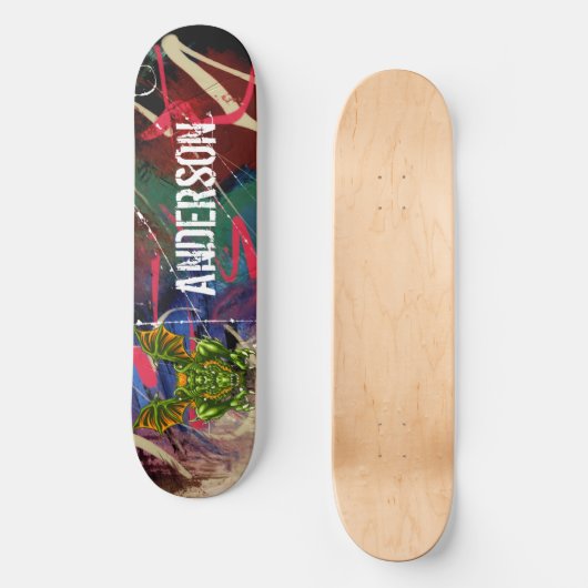 American Graffiti Personalized Dragon skateboard (Voorkant)