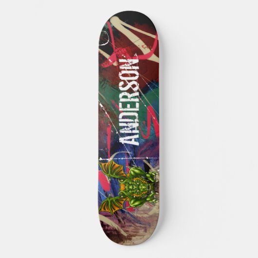 American Graffiti Personalized Dragon skateboard (Voorkant)