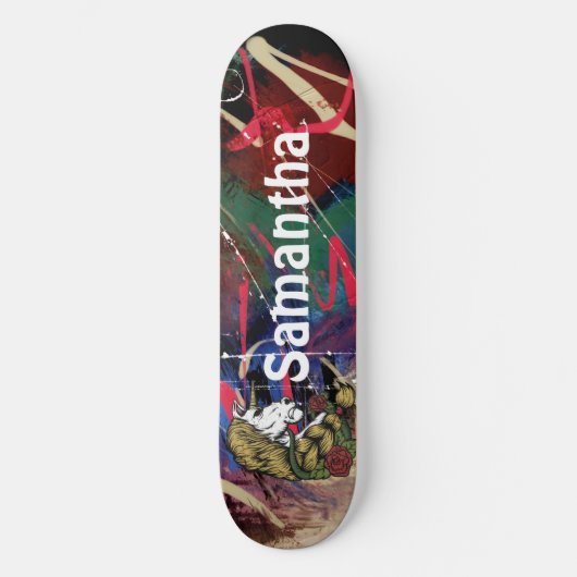 AMERICAN GRAFFITI WARRIOR UNICORN PERSOONLIJK SKATEBOARD (Voorkant)