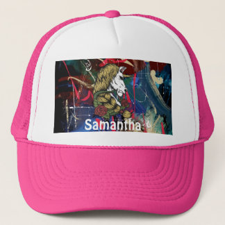 AMERICAN GRAFFITTI WARRIOR Personalized Unicorn Trucker Pet
