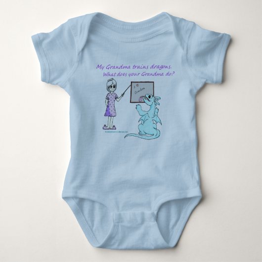 American Granny Training Dragons Romper (Voorkant)
