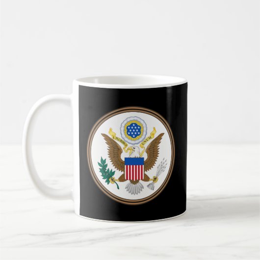 American Great Seal E Pluribus Unum Verenigde Stat Koffiemok (Links)