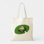 American Green Tree Frog Lily Pad Tote Bag (Achterkant)