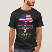 American Grown Basque Roots  Basque Premium  T-shirt (Voorkant)