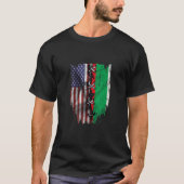American Grown Bulgarian Roots USA Bulgaria Flag T-shirt (Voorkant)