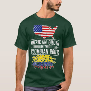 American Grown Colombiaanse Roots Pride Colombia T-shirt
