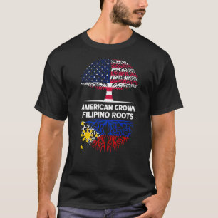 American Grown Filipino Roots USA Filippijnen Ance T-shirt
