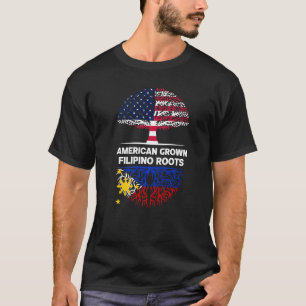 American Grown Filipino Roots USA Filippijnen Ance T-shirt