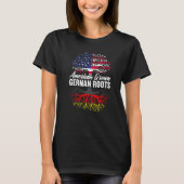 American Grown German Roots USA Germany Von Steube T-shirt (Voorkant)