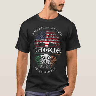 American Grown Irish Roots TAGUE Irish Name T-shirt