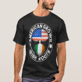 American Grown Irish Roots USA Ireland Flag ST PAT T-shirt (Voorkant)
