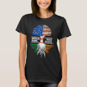 American Grown Irish Roots USA Ireland Flag ST PAT T-shirt (Voorkant)