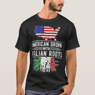 American Grown Italian Roots Pride Italië T-shirt
