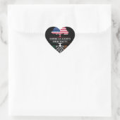 American Grown met Ierse Roots Ireland Design Hart Sticker (Tas)