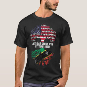 American Grown met Kittitian Nevisian Roots USA T-shirt