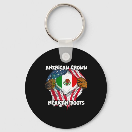 American Grown Mexican Roots Mexico Country Lover  Sleutelhanger (Voorkant)