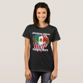 American Grown Mexican Roots Mexico Country Lover  T-shirt (Voorkant volledig)