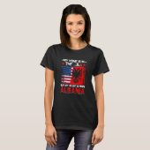 American Grown Patriot Albanian American from Alba T-shirt (Voorkant volledig)