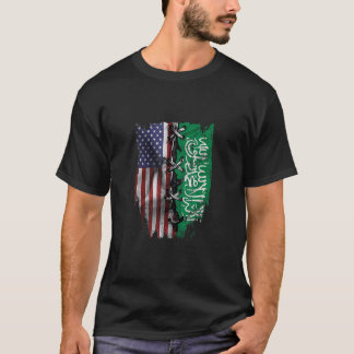 American Grown Saudi Arabian Roots USA Saudi Arabi T-shirt