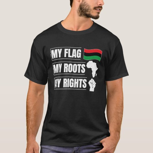 American Grown With African Roots Black History Mo T-shirt (Voorkant)