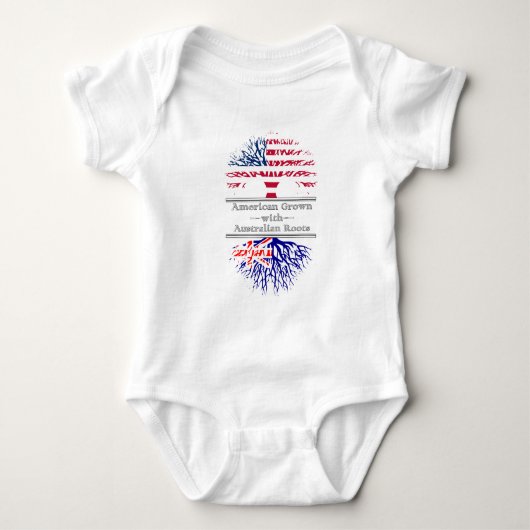 American Grown With Australian Roots Great Gift Romper (Voorkant)