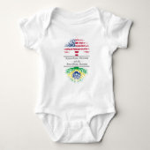 American Grown With Brazilian Roots Great Gift Romper (Voorkant)
