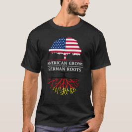 American Grown with German    RootsGermany Design T-shirt