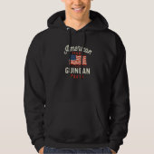 American Grown with Guinean Parts Patriotic Nation Hoodie (Voorkant)