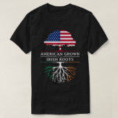 American Grown with Irish Roots - Ierland T-shirt (Design voorkant)