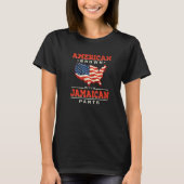 American Grown with Jamaican Parts Patriotic Jamai T-shirt (Voorkant)