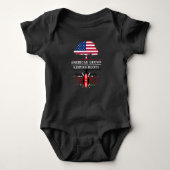 American Grown with Kenyan    RootsKenya Design Romper (Voorkant)