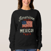 American Grown with Mexican Parts Patriotic Nation Trui (Voorkant)
