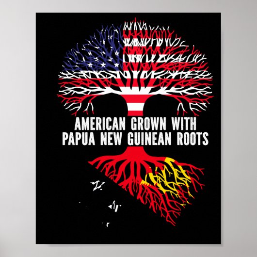 American Grown With Papua New Guinean Roots Usa  Poster (Voorkant)