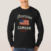 American Grown with Samoan Parts Patriotic Nationa T-shirt (Voorkant)