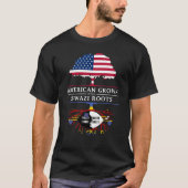 American Grown with Swazi RootsSwaziland Design T-shirt (Voorkant)
